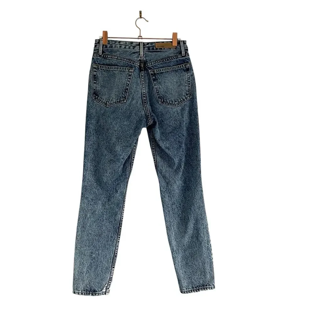GRLFRND Karolina Crop Jeans Size 25 Days like this Acid Wash High Rise Lux Denim